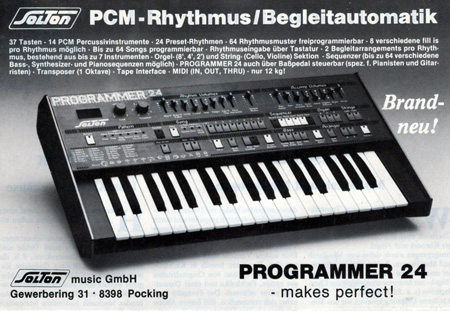 PCM-Rhythmus/Begleitautomatik - Programmer 24 - makes perfect! PCM-Rhythmus/Begleitautomatik - Programmer 24 - makes perfect!