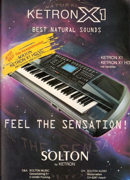 Ketron X1 - Best Natural Sounds - Jetzt Neu! Das Komplettmodell X1 HD/VC