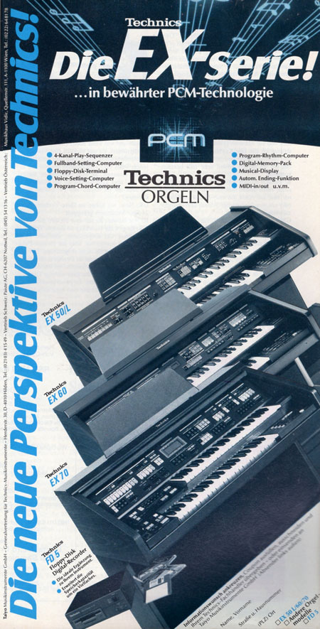 Die Technics EX-Serie! ... in bewährter PCM-Technologie - Die neue Perspektive von Technics!