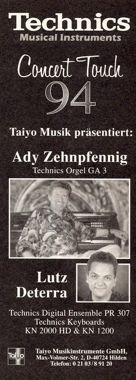 Concert Touch: Taiyo Musik präsentiert: Adi Zehnpfennig, Lutz Deterra