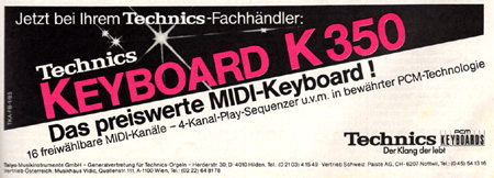 Technics Keyboard K350 - Das preiswerte MIDI-Keyboard!