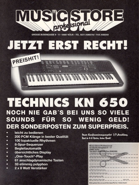 Jetzt erst recht! Preishit! Technics KN-650