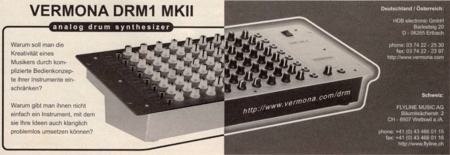 Vermona DRM1 MKII - analog drum synthesizer