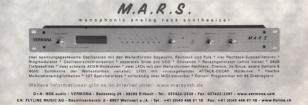 M.A.R.S - monophonic analog rack synthesizer