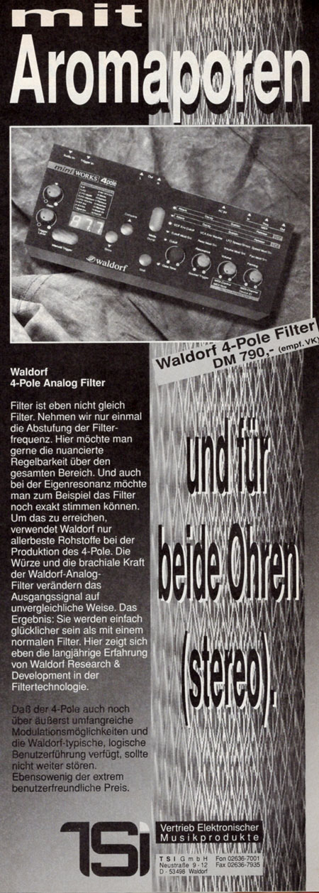 mit Aromaporen und für beide Ohren (stereo) mit Aromaporen und für beide Ohren (stereo)