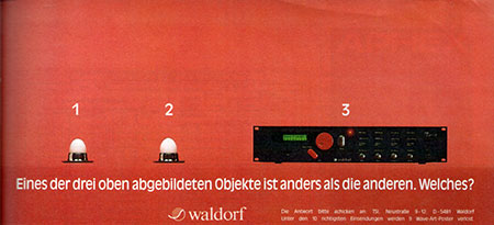 Eines der drei oben abgebildeten Objekte ist anders als die anderen. Welches?