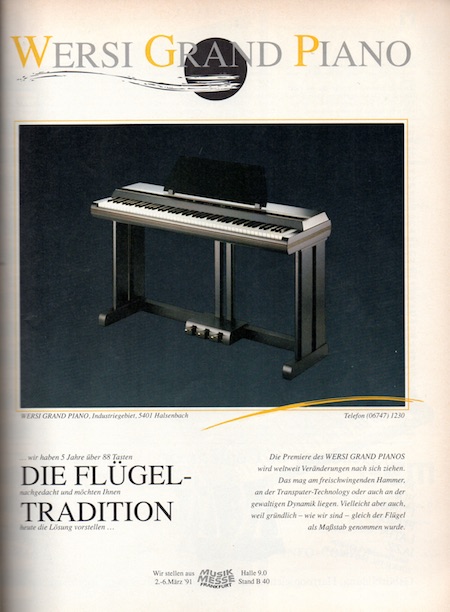 Wersi Grand Piano - Die Flügel Tradition