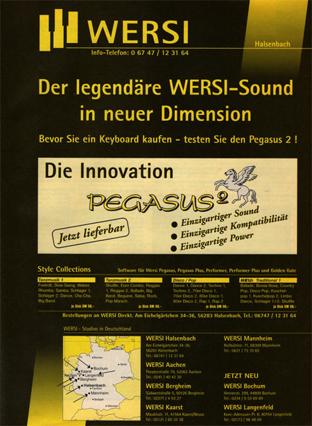 Der legendäre WERSI-Sound in neuer Dimension