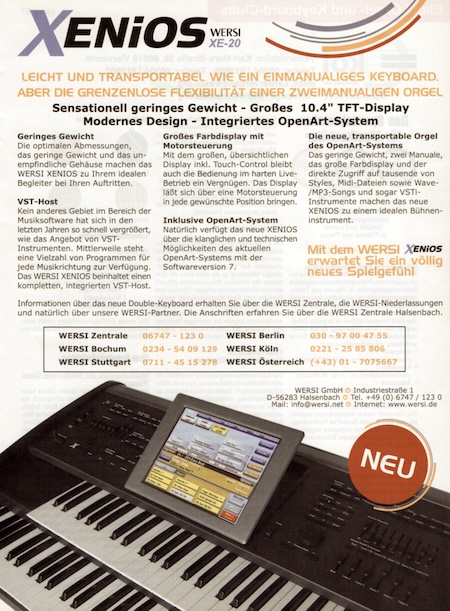 Leicht und transportabel wie ein einmanualiges Key.