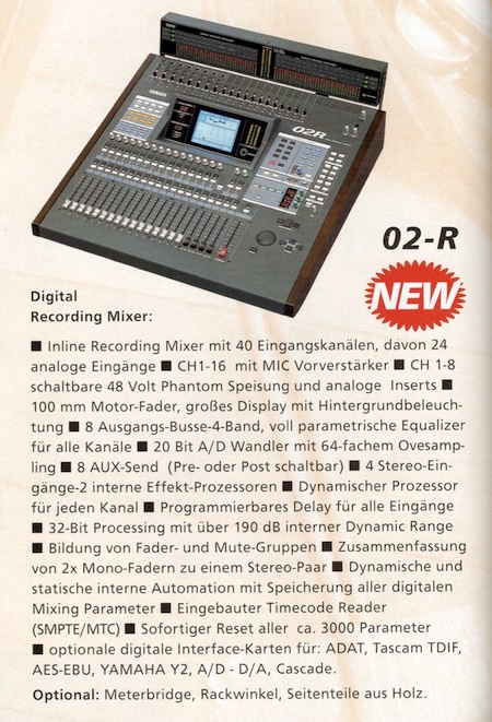 02-R NEW Digital Recording Mixer