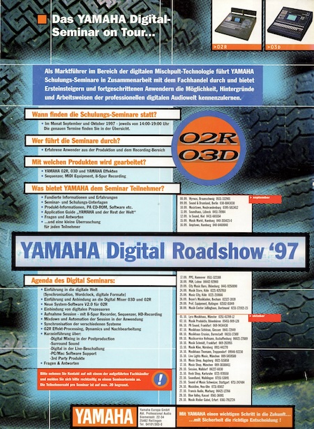 Das Yamaha Digital-Seminar on Tour...
