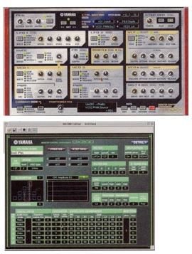 YAMAHA: Editor: AN200 (oben) und DX200 (unten)