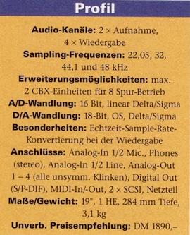 YAMAHA: CBX-D3: Profil