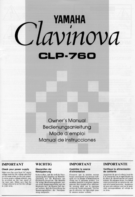 Owner's Manual Owner's Manual