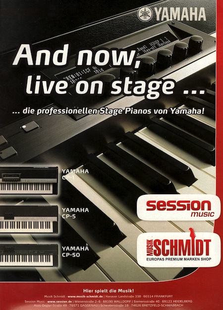 And now, live on stage ... ... die professionellen Stage Pianos von Yamaha!