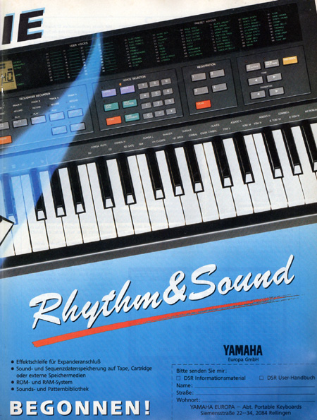 YAMAHA - DIE DSR-SERIE - Rhythm & Sound - Die Zukunft hat schon begonnen!