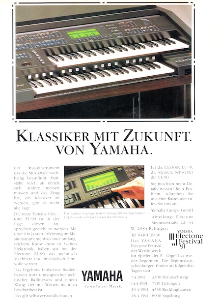 Klassiker mit Zukunft. Von Yamaha.