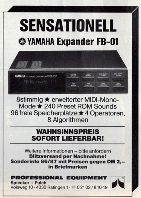 SENSATIONELL - Yamaha Expander FB-01