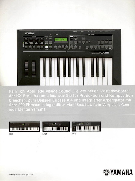 Kein Ton. Aber jede Menge Sound. Die vier neuen Masterkeyboards der KX-Serie haben alles, was Sie für Produktion und Komposition brauchen ...