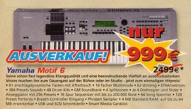 AUSVERKAUF! Yamaha Motif 6 - nur 999€