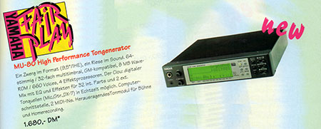 YAMAHA Fair Play - MU-80 High Performance Tongenerator