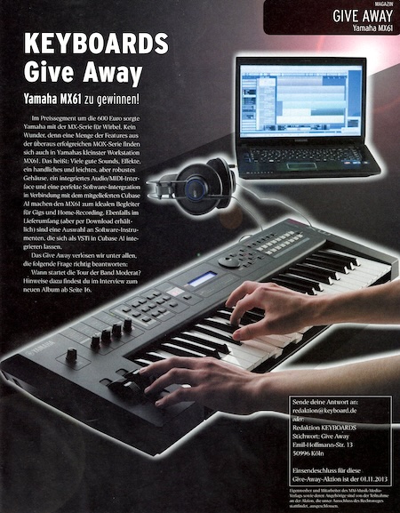 Yamaha MX61 zu gewinnen!