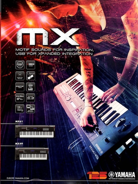 MX Motif Sounds for Inspiration, USB for expanded Integration