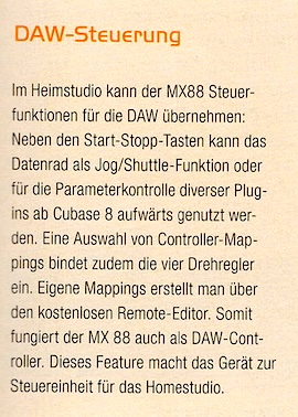 DAW-Steuerung
