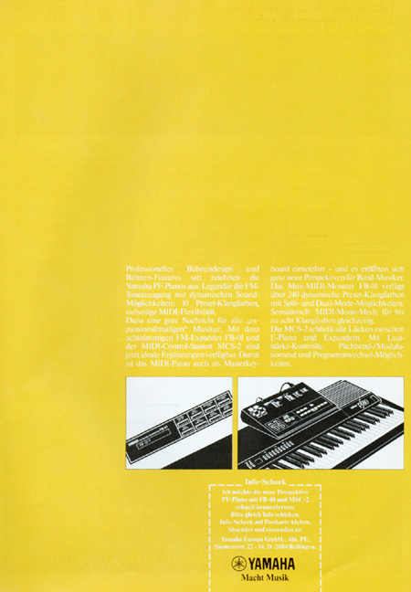 rofessionelles Bühnendesign und Bühnen-Features satt zeichnen die Yamaha PF-Pianos aus ...