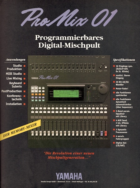 ProMix O1 - Programmierbares Digital-Mischpult