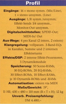 YAMAHA: CBX-D3: Profil