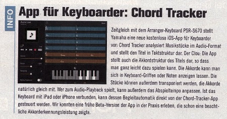 App für Keyboarder: Chord Tracker