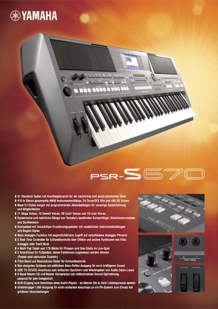 Yamaha PSR-S670