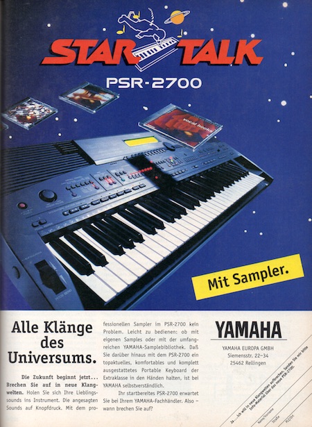 Star Talk - PSR-2700 - Alle Klänge des Universums. Mit Sampler.