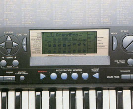 YAMAHA: PSR-320: Display