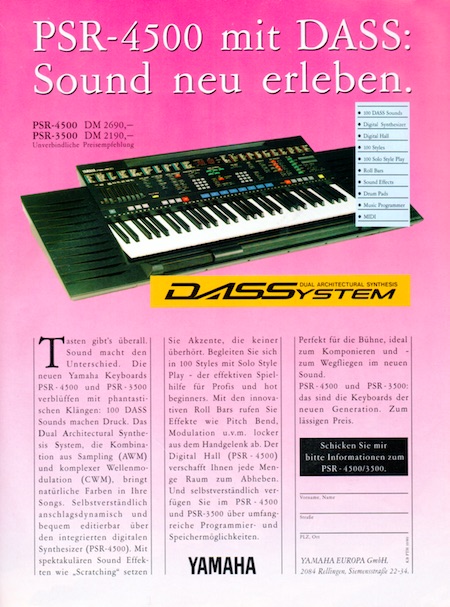 PSR-4500 mit DASS: Sound neu erleben.