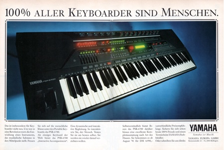 100% aller Keyboarder sind Menschen.