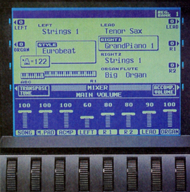 YAMAHA: PSR-7000: Cockpit