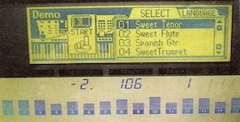 YAMAHA: PSR-740: Display