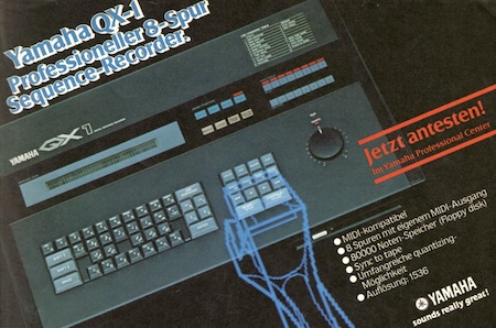 Yamaha QX-1 - Professioneller 8-Spur Sequence-Recorder.