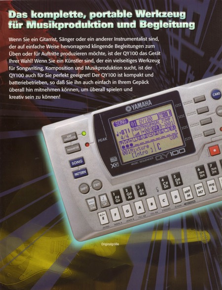 Das komplette, portable Werkzeug für Musikproduktion und Begleitung Das komplette, portable Werkzeug für Musikproduktion und Begleitung