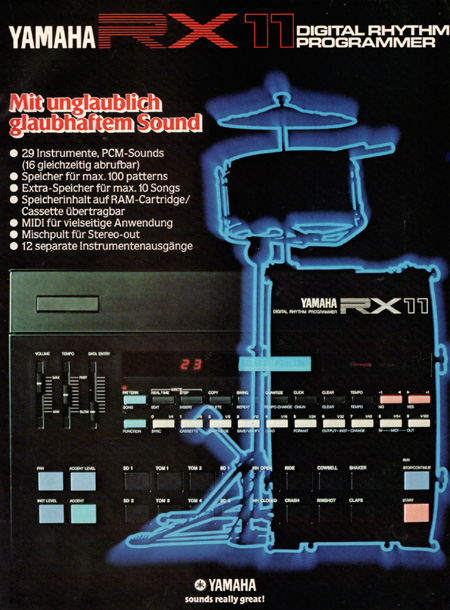 Yamaha RX11 - Digital Rhythm Programmer - Mit unglaublich glaubhaftem Sound Yamaha RX11 - Digital Rhythm Programmer - Mit unglaublich glaubhaftem Sound
