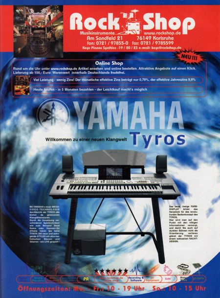 Willkommen zu einer neuen Klangwelt - Yamaha Tyros