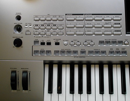 YAMAHA: Tyros: Bedienfeld YAMAHA: Tyros: Bedienfeld
