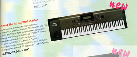 W-5 und W-7 Music Workstation