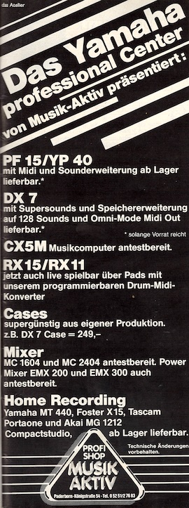 Das Yamaha professional Center präsentiert: ...